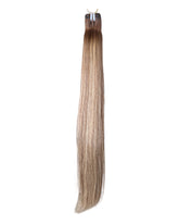 alt="Extensions Cheveux Lisses NahaHair – Châtain Très Clair Blond Cendré #4/60, texture naturelle premium"